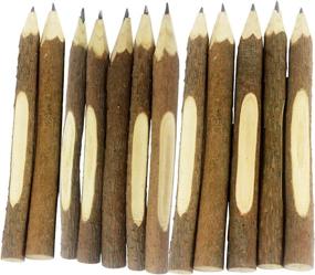 img 1 attached to 🌿 SKKSTATIONERY 12 Pcs Natural Wooden Branch Pencils - 5" Long Twig Sketching Pencils