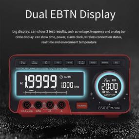 img 3 attached to 🔋 BSIDE Dual Display Digital Multimeter with EBTN LCD, Wireless Speaker, Clock, 19999 Counts, Desktop DMM including 2Pcs 18650 Battery