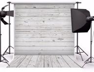 📷 yeele 8x10ft gray white wood plank photo backdrops: captivating vintage wooden floor wall photography background for parties, pets, baby girls, and adults logo