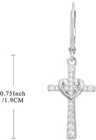 img 3 attached to 🔥 LQXY Cross Necklace: Elegant 925 Sterling Silver Infinity Pendant for Women