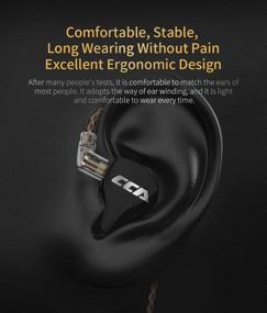 img 1 attached to CCA CA16 Гибридные наушники HiFi Stereo IEM с проводными вставками/наушниками/гарнитурой с отсоединяемым не запутывающимся кабелем 2Pin - 7BA+1DD на сторону - Вкладыши для музыкантов и аудиофилов (черные, без микрофона)