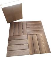 enhance your outdoor space with arlai wood composite decking tiles, 12x12 interlocking flooring pavers - pack of 4 logo