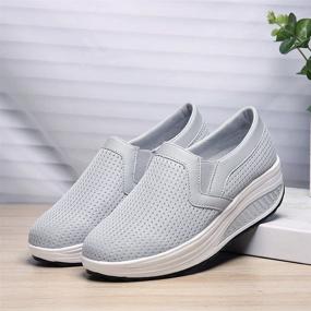 img 1 attached to LOUBIT Breathable Sneakers Comfort Walking Women's Shoes
