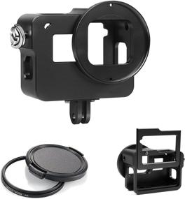 img 4 attached to 📷 D&F Aluminium Alloy Protective Housing Case for GoPro Hero 5 - Improved Upgrade with Skeleton Border Frame and Backdoor