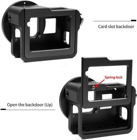 img 2 attached to 📷 D&F Aluminium Alloy Protective Housing Case for GoPro Hero 5 - Improved Upgrade with Skeleton Border Frame and Backdoor
