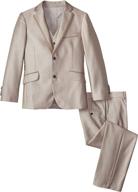 i. michael big boys' tailored 3-piece suit logo