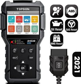 img 4 attached to TOPDON AL600 OBD2 Scanner: Advanced Car Diagnostic Scan Tool with ABS SRS Code Reader, Active Test, Maintenance Reset & More