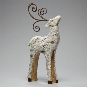 img 2 attached to Enesco Snowy 13 4 Inch Reindeer Figurine
