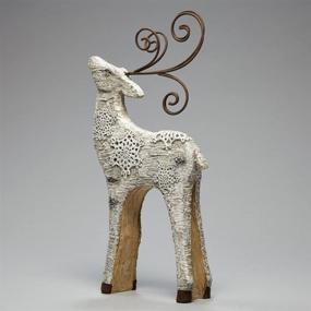 img 1 attached to Enesco Snowy 13 4 Inch Reindeer Figurine