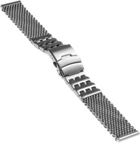 img 3 attached to StrapsCo Heavy Stainless Steel Bracelet