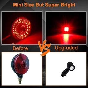 img 1 attached to 🏍️ Задние мотоциклетные LED-указатели поворота от QUASCO | Универсальный мини-размер | Совместимы с Harley, Honda, Kawasaki, Suzuki, Triumph, Yamaha