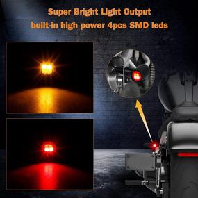 img 3 attached to 🏍️ Задние мотоциклетные LED-указатели поворота от QUASCO | Универсальный мини-размер | Совместимы с Harley, Honda, Kawasaki, Suzuki, Triumph, Yamaha