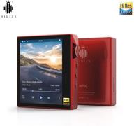 🎧 hidizs ap80: portable high resolution bluetooth mp3 player with ldac/aptx/dsd, lossless music playback, full touch screen - red logo