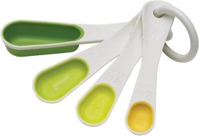 img 3 attached to 🥄 Chef'n SleekStor Measuring Spoons: Green Tonal Design for Precision Cooking