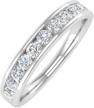 carat channel diamond wedding white logo