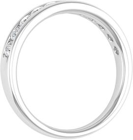 img 3 attached to Carat Channel Diamond Wedding White