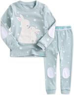 🌸 vaenait baby kids toddler junior girls sleepwear pajamas set with flower rabbit easter design logo