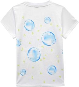 img 3 attached to Fun and Stylish Graphic 🎉 Cartoon T-Shirts for Girls' Birthday Celebrations