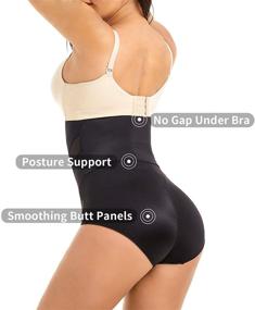 img 1 attached to COHTB Shapewear Hi Waist Underwear Slimming Women's Clothing