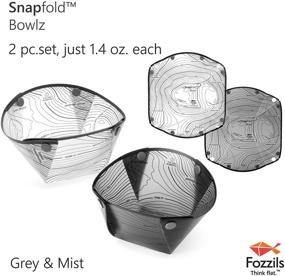 img 3 attached to Fozzils Snapfold Bowlz Set (2-piece Bowl)