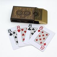 🃏 benniu pvc waterproof poker gold edge baccarat texas holdem playing cards: novelty collectible, durable cards - perfect gift for card enthusiasts логотип