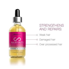img 2 attached to 🌿 Hairfinity Botanical Hair Oil - Growth Treatment for Dry Damaged Hair and Scalp with Jojoba, Olive, Sweet Almond Oils - Silicone and Sulfate Free - 1.76 oz