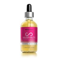 🌿 hairfinity botanical hair oil - growth treatment for dry damaged hair and scalp with jojoba, olive, sweet almond oils - silicone and sulfate free - 1.76 oz logo