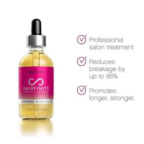 img 1 attached to 🌿 Hairfinity Botanical Hair Oil - Growth Treatment for Dry Damaged Hair and Scalp with Jojoba, Olive, Sweet Almond Oils - Silicone and Sulfate Free - 1.76 oz