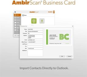 img 1 attached to 📸 Efficient Scanning Solution: Ambir ImageScan Pro 687 Duplex Card Scanner with AmbirScan Business Card for Windows PC