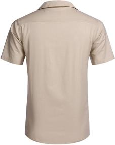 img 1 attached to COOFANDY Men's Casual Button Sleeve Shirts for Stylish Clothing