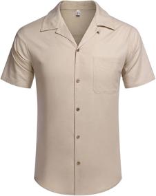 img 3 attached to COOFANDY Men's Casual Button Sleeve Shirts for Stylish Clothing