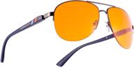 👓 element lux 99% blue light blocker glasses for enhanced sleep and reduced eye strain - gaming & computer glasses with 400uv true amber lens logo