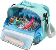 📦 togood storage tote bag: the ultimate organizer for 130 marker pens, brushes, pencils, books, arts & crafts, tools, and cosmetics - light green logo