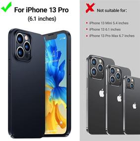 img 3 attached to TORRAS Slim Fit iPhone 13 Pro Case: Ultra Thin & Lightweight, Full Protection for 6.1 Inch, Space Black