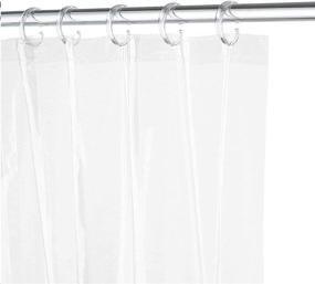 img 2 attached to HARBOREST Clear Shower Curtain Liner - 72x72 PEVA Lightweight Waterproof for Bathroom Shower and Bathtub with 3 Magnets, 1 Pack