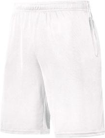img 3 attached to 🏀 IDTSWCH Big & Tall Men's Basketball Shorts: Active Athletic Lightweight Dry-Fit Training Workout Shorts with Zipper Pockets (XL-6X)