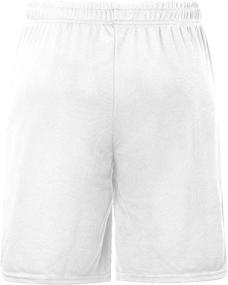 img 2 attached to 🏀 IDTSWCH Big & Tall Men's Basketball Shorts: Active Athletic Lightweight Dry-Fit Training Workout Shorts with Zipper Pockets (XL-6X)