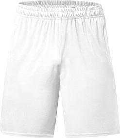 img 4 attached to 🏀 IDTSWCH Big & Tall Men's Basketball Shorts: Active Athletic Lightweight Dry-Fit Training Workout Shorts with Zipper Pockets (XL-6X)