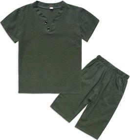 img 4 attached to 👕 Boys' Summer Cotton T-Shirt - Little Outfit Clothes