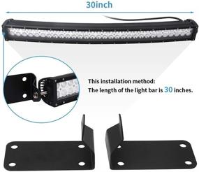 img 1 attached to NIXFACE Front Lower Hidden Bumper Mounting Brackets for 30 or 40 inch Curved LED Light Bar - Compatible with 2010-2018 Dodge Ram 2500 3500 Models