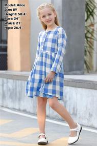 img 2 attached to GORLYA Pleated Pocket Sleeve Girls' Clothing and Dresses - GOR1007