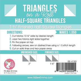 img 1 attached to 🔲 1,5-дюймовые половинные квадратные треугольники на рулоне