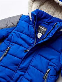 img 2 attached to 🧥 Boys' Sherpa Winter Jacket - Heavyweight Toddler Outerwear by Jackets & Coats