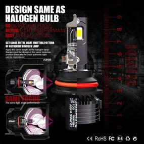 img 2 attached to High-Performing 9007 LED Headlight Bulb: 16000LM, 6000K Cool White, HB5 High Low Beam, CSP Chips