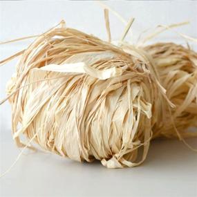 img 3 attached to 🎁 Creatrill Natural Raffia Paper Ribbon - 3 x 40g: Perfect for Florist Bouquets, Weaving & Christmas Gift Wrap