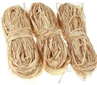 🎁 creatrill natural raffia paper ribbon - 3 x 40g: perfect for florist bouquets, weaving & christmas gift wrap logo