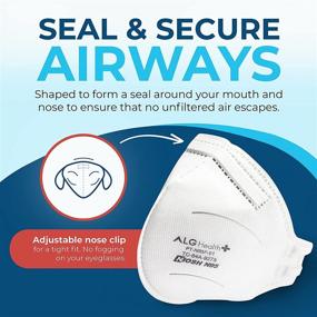 img 1 attached to 🔒 N95F 01 Foldable Respirator Masks - 40 Pack: Effective Protection for Breathing Safely