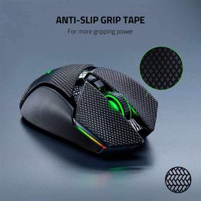 img 2 attached to 🖱️ Лента захвата для мыши Razer Basilisk Ultimate/Basilisk V2/Basilisk X Hyperspeed: улучшенный антипятнистый самоклеящийся дизайн - предварительно нарезана для лучшего контроля.