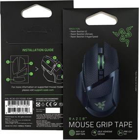 img 4 attached to 🖱️ Лента захвата для мыши Razer Basilisk Ultimate/Basilisk V2/Basilisk X Hyperspeed: улучшенный антипятнистый самоклеящийся дизайн - предварительно нарезана для лучшего контроля.