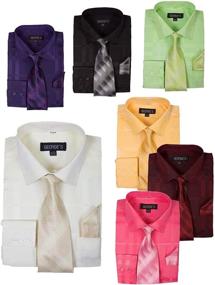 img 2 attached to 👕 Purple Men's Clothing Shirts - Georges Geometric Pattern Fashion 18 x 18